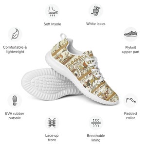 Women’s athletic shoes - Bayeux Tapestry Medieval Art Embroidery Gothic Renaissance