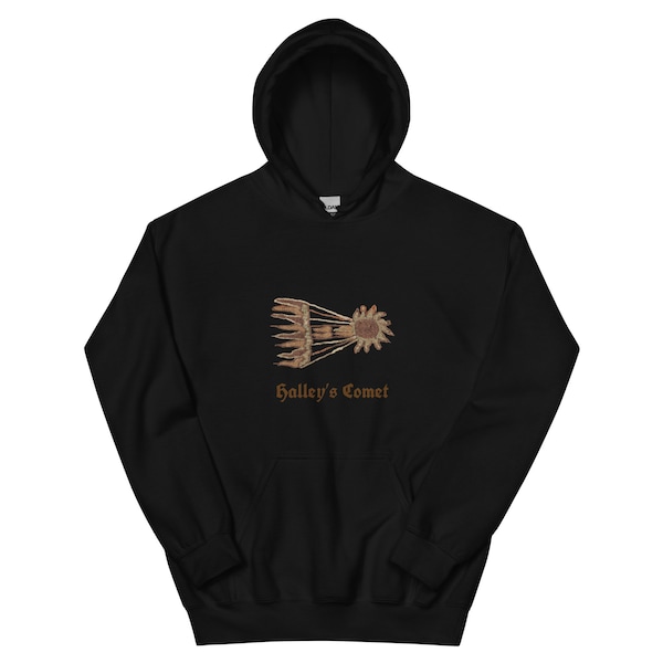 Unisex Hoodie - Halley’s Comet Bayeux Tapestry Embroidery Medieval Hastings 1066 Norman Conquest