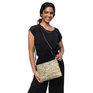 Crossbody bag - Bayeux Tapestry Gothic Embroidery Medieval