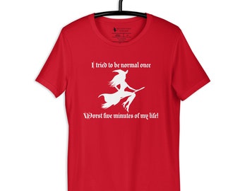 Unisex t-shirt - Wicked Witch Medieval Gothic Normal tshirt funny
