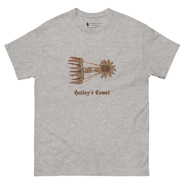 Men's classic tee - Halley’s Comet Bayeux Tapestry Embroidery Medieval Norman Conquest Hastings 1066