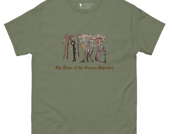 Men&#39;s classic tee - The Trees of the Bayeux Tapestry Embroidery Medieval Norman Conquest Hastings 1066