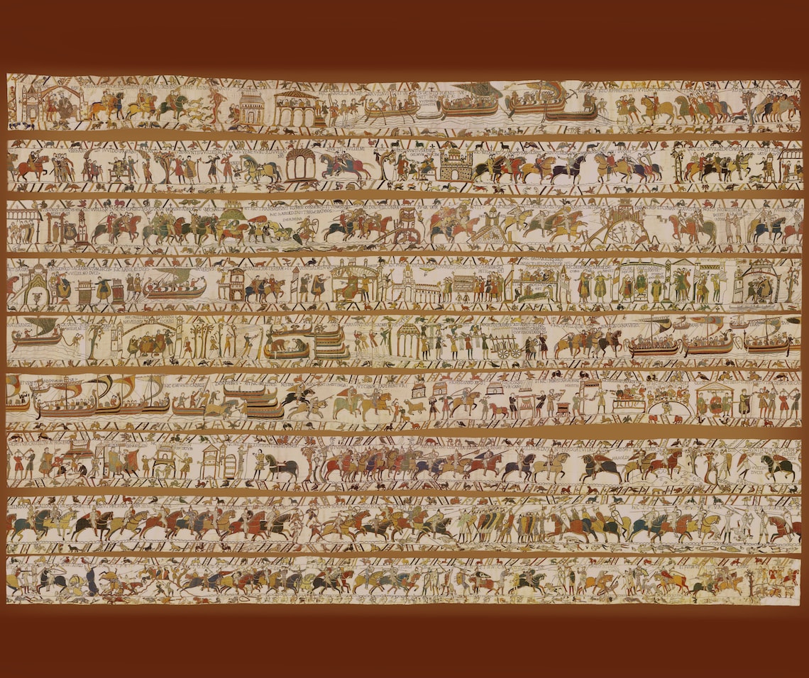 Complete Full Bayeux Tapestry Throw Blanket Etsy