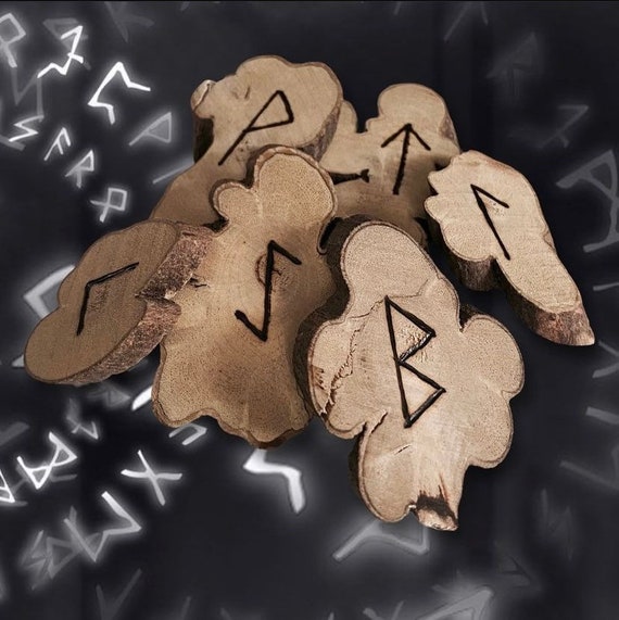 Norse Viking Rune Set Wooden Pagan Rune Set Elder Futhark - Etsy