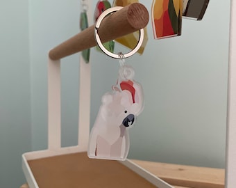 Cockatoo Keychain | FREE SHIPPING