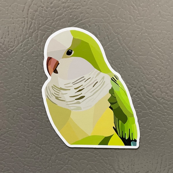 aimant perroquet quaker | LIVRAISON GRATUITE