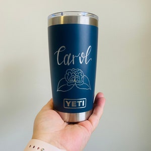 Custom YETI, Personalized YETI tumbler, engraved custom YETI Cup, wedding gift, groomsmen & bridesmaid gift, personalized coffee tumbler image 2