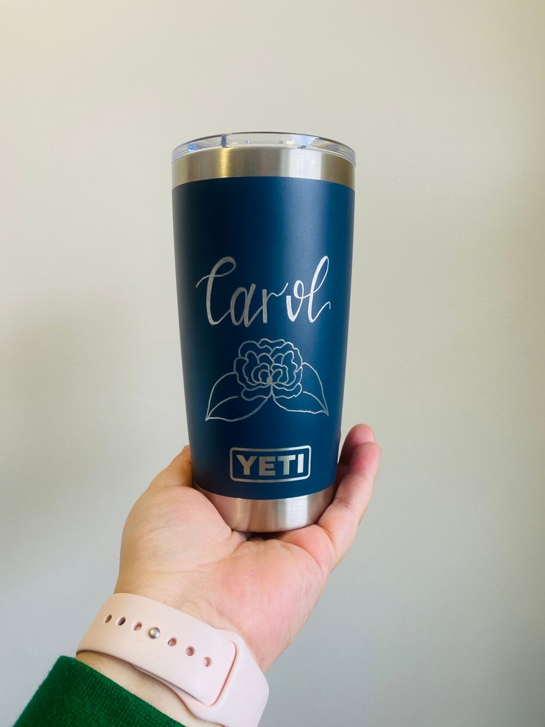 Custom YETI, Personalized YETI tumbler, engraved custom YETI Cup, wedding gift, groomsmen & bridesmaid gift, personalized coffee tumbler image 2