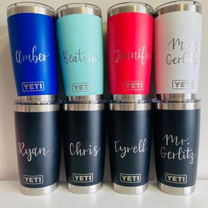 Custom YETI, Personalized YETI tumbler, engraved custom YETI Cup, wedding gift, groomsmen & bridesmaid gift, personalized coffee tumbler image 3