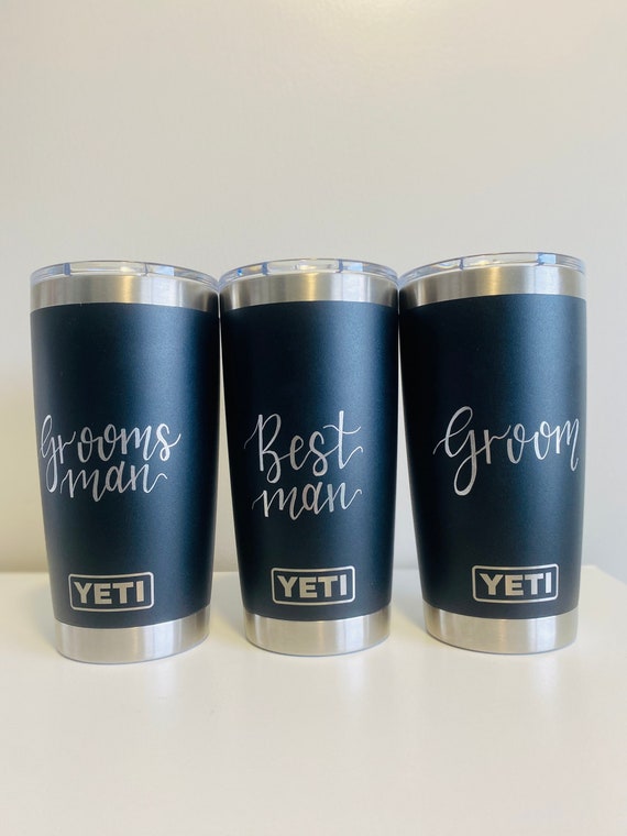 Groomsman Gift Idea / Custom Engraved Authentic Authentic YETI / Custom Yeti  Colster / Bridal Party Gifts / Custom Coozie / Best Man Gift — Simply Yours  By Marcy