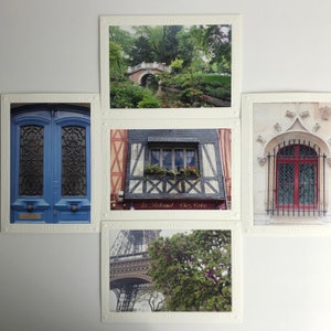 Streets of Paris France Original Photo Cards Set of 5