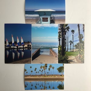 Stranden en baaien originele fotokaarten