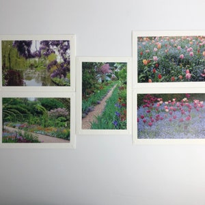 Monet Gardens Giverny Francia Conjunto de 5 cartas