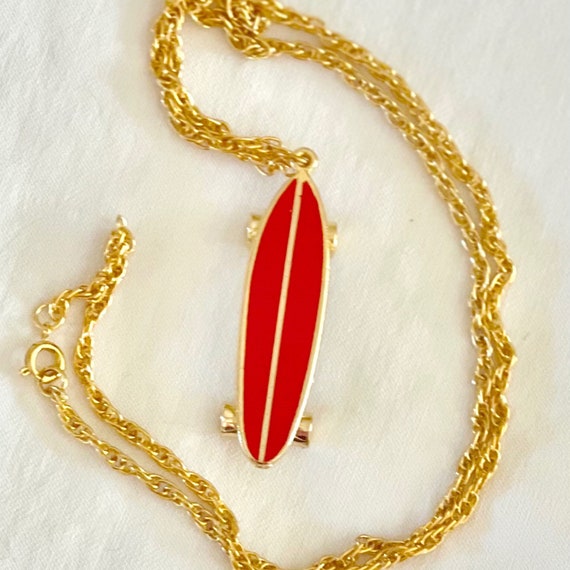 Vintage Skateboard Necklace - image 1