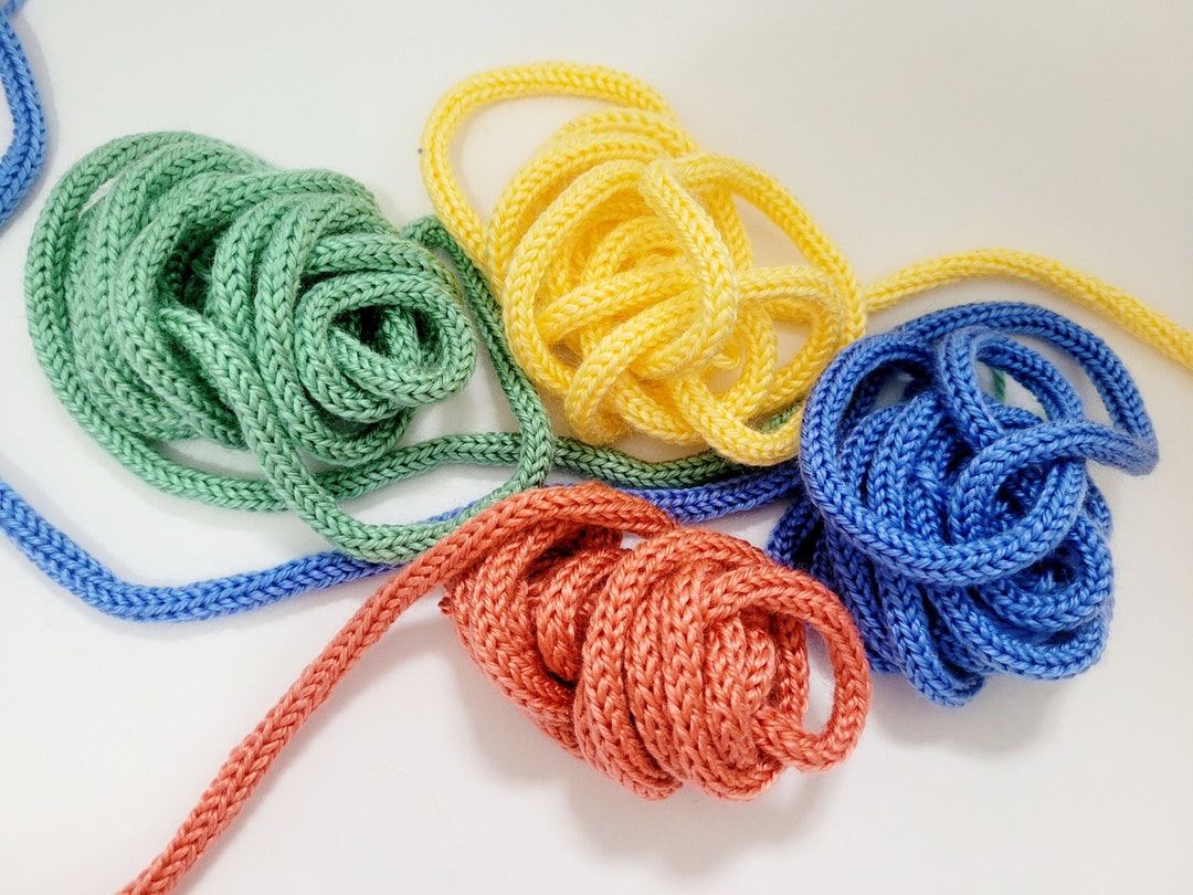 Handmade I Code / Knitted Tub / Knit Lettering / Knitted Rope Etsy