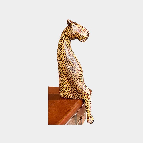 Wooden Sitting Animal Sculptures from Kenya, Africa