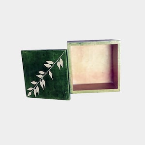 Kenyan Soapstone Desktop Box, Small Box, Trinket Box, Soapstone Box