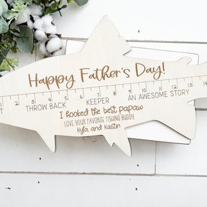 Personalized Fish Ruler, Fathers Day Gift From Kids, Fishing Gift for ...