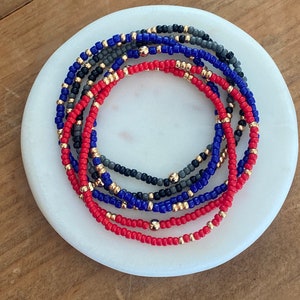 Colorful beaded bracelet, stretchy bracelet, dainty bead bracelet, color beaded bracelet, seed bead bracelet