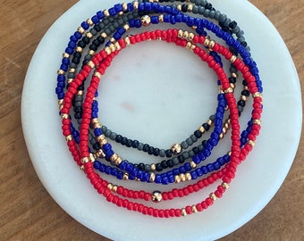 Colorful beaded bracelet, stretchy bracelet, dainty bead bracelet, color beaded bracelet, seed bead bracelet