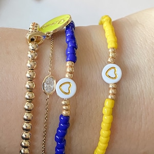 Down syndrome awareness bracelet, Down syndrome bracelet, Down syndrome awareness, heart beaded bracelet, colorful beaded bracelet