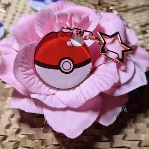 Pokeball and Masterball Acrylic Keychain