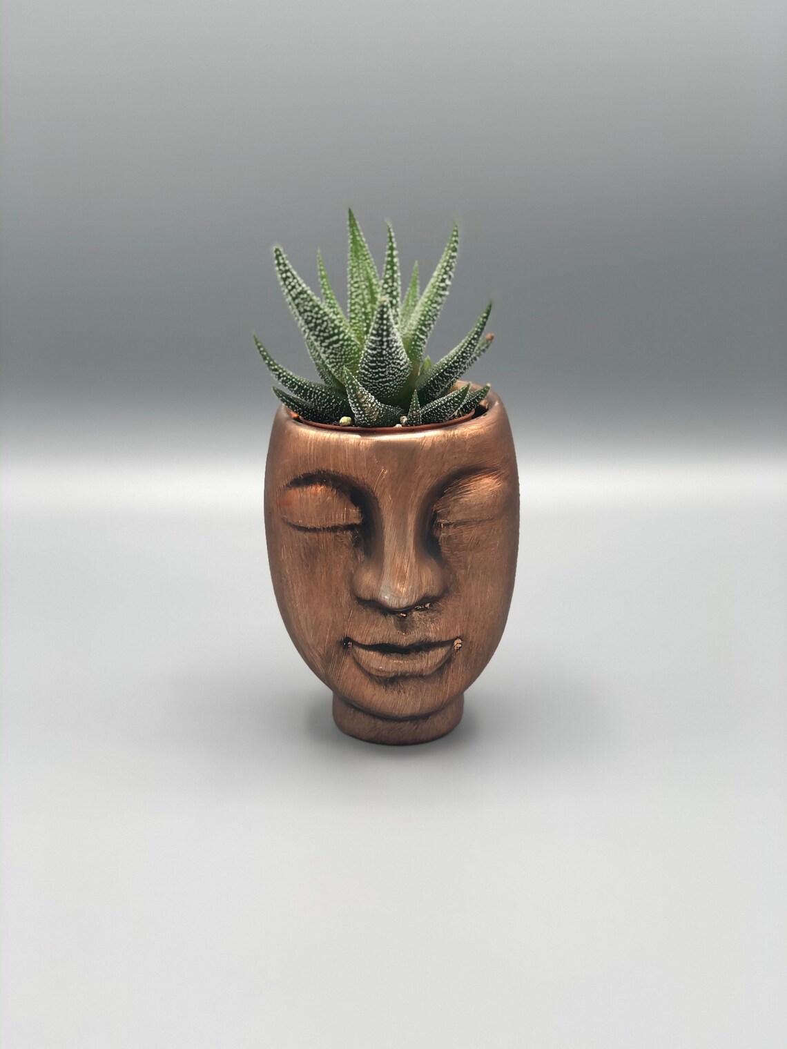 Face Plant Pot / Face Planter / Stone / Bronze / Silver / Etsy UK