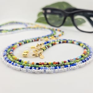 Dainty Beaded EyeGlass Chain | Sunglass Chains Handmade