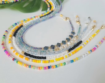 Dainty Beaded EyeGlass Chain | Sunglass Chain | Glasses Cord Mask Cord|  Beaded Chain Strap | Gift for Her Sunglasses Chain Handmade