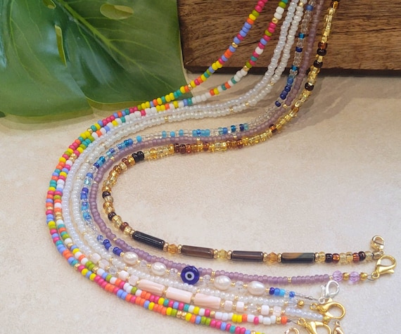 Eyeglass Chain/ Necklace is Handmade Unique Colorful Beaded Eyeglass Chain: Handmade Necklace - Etsy main image 3
