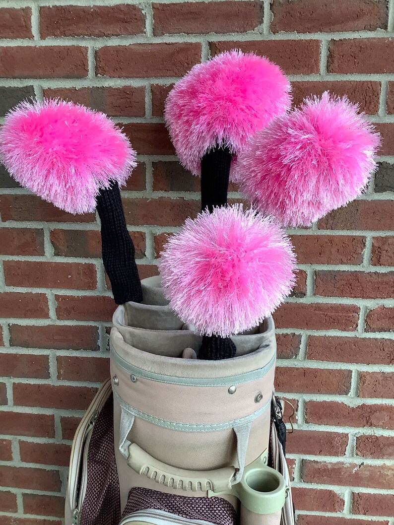 Light Bright Pink 13273 Set of Golf Club Head Covers Etsy