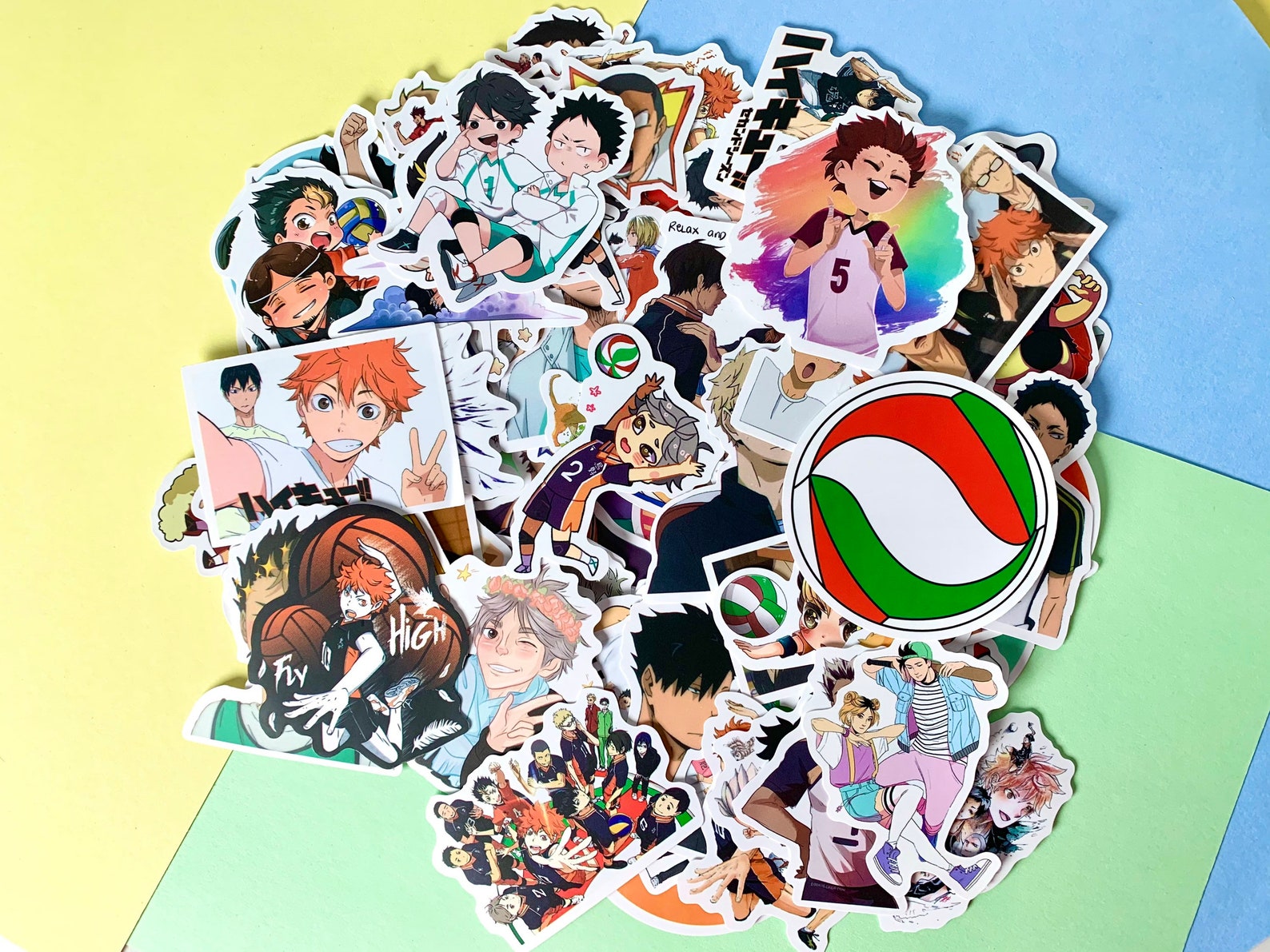 haikyuu vinyl stationary matte stickers bullet journal