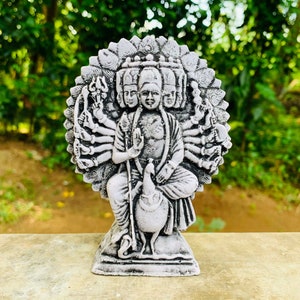 Lord Murugan statue Lord Kartikeya idol Subrahmanya sculpture Mini Murugan Swamy Stone Murti Kumaraswamy Lord Vel Murugan Riding Peacock God