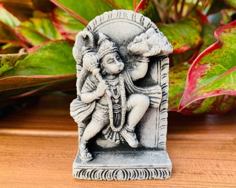 Small Lord HANUMAN Statue Hanuman Stone statue Hanumantha Monkey God Sitting Mini Lord monkey Hindu Monkey Idol Ram Bhakt Hanuman figure