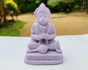 Small Lord HANUMAN Statue Hanuman Stone statue Hanumantha Monkey God Sitting Hanuman Lord monkey Hindu Monkey Idol Ram Bhakt Hanuman figure