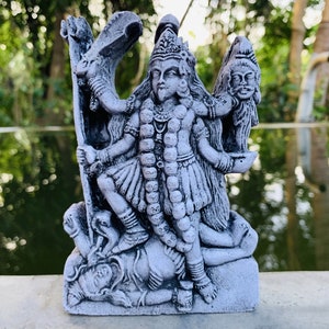 Sohon KAALI Estátua de pedra da Deusa Espiritual Deusa Durga Mahakali Deusa hindu do tempo Kalika Adi Shakti Parashakti Estátua hindu ma kali