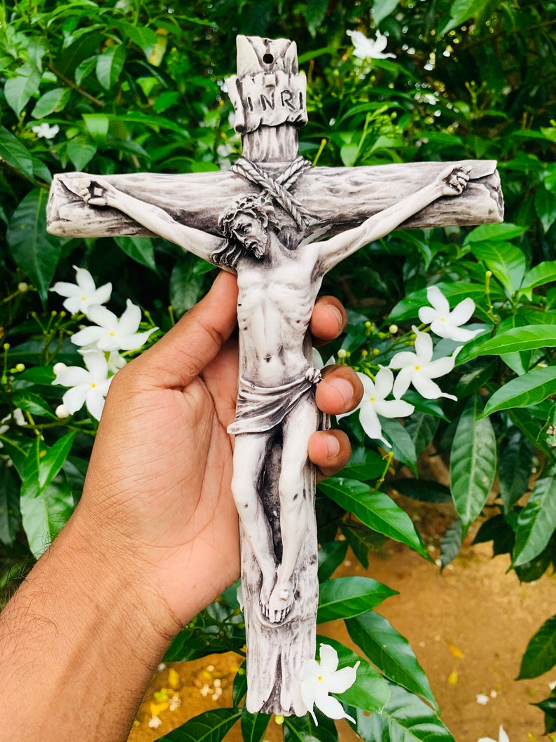 Jesus Statue Jesus Cross Statue for Home Lord Jesus Statue Etsy