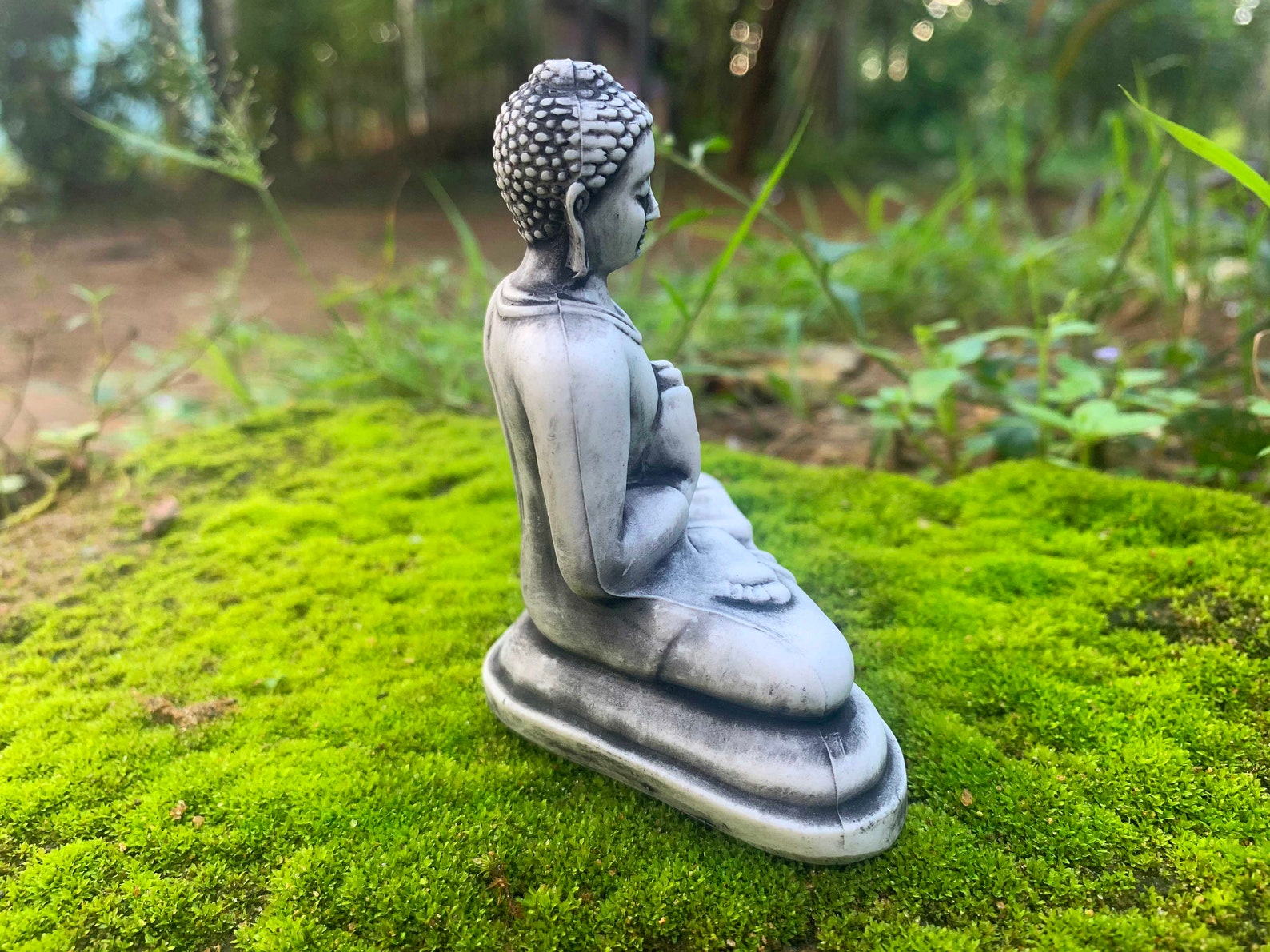 Lord Buddha Statuemeditating Buddha Stone Statuesculpture Etsy