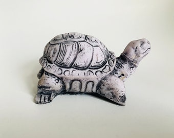 Sea Turtle Statue Stone handmade turtle tank decor Sea turtle Sculpture Aquatic Turtle Paper Weight Stone Turtle Lovers Gift Coastal Decor