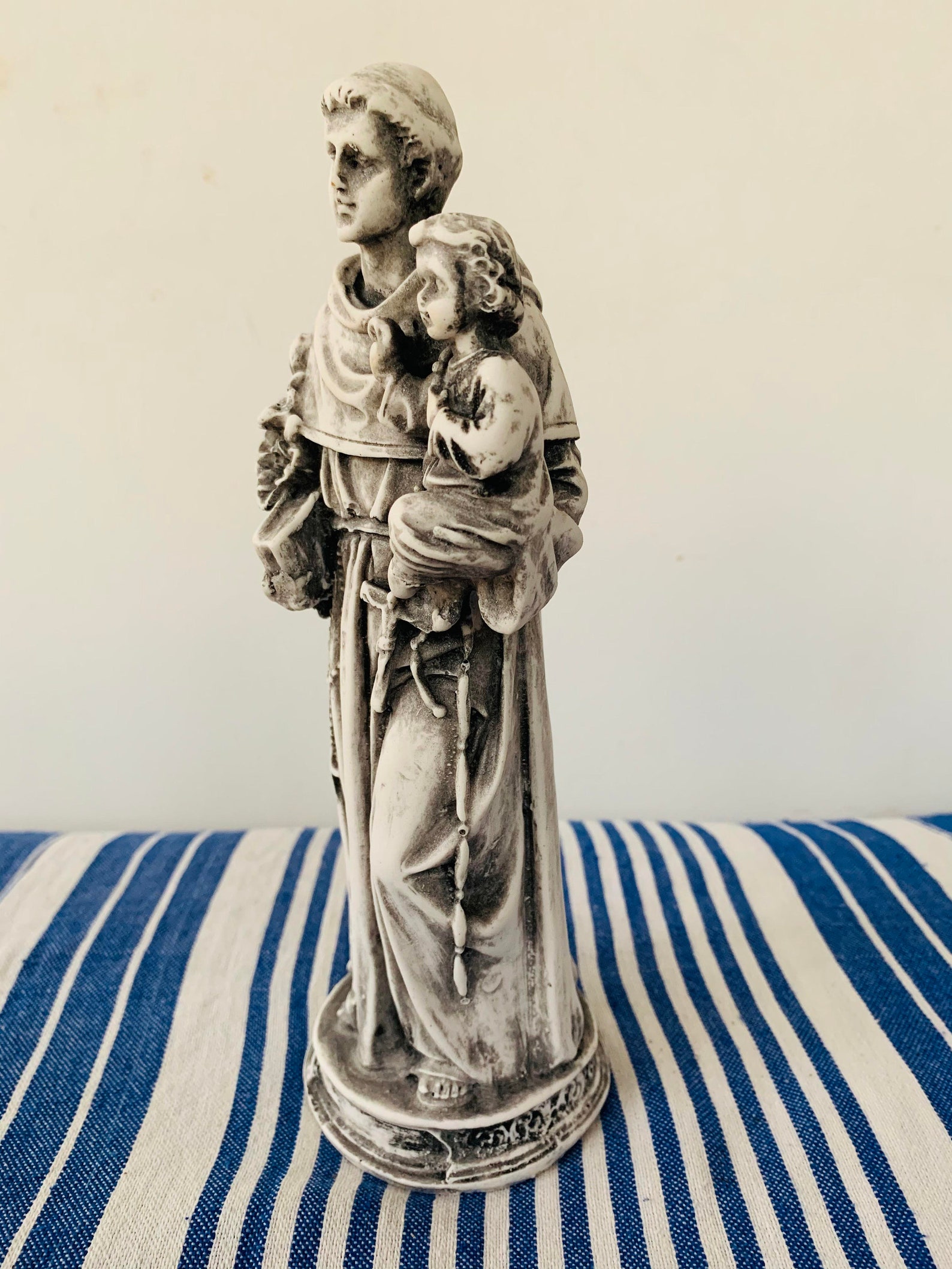 Large SAINT ANTHONY Statue Santo Antonio Stone Statue Etsy