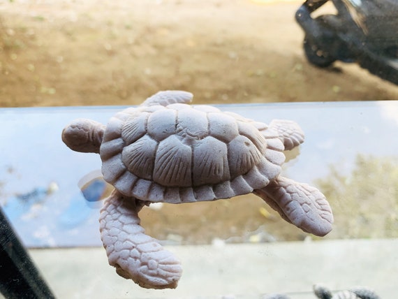 Sea Turtle Mini Statue Stone Handmade Turtle Tank Decor Sea Turtle