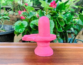 Rosa Shiva Lingam Murti, escultura hindú Pooja