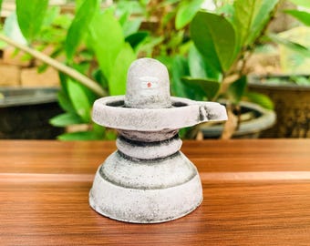 Mini Shiva Lingam Murti, Escultura hindú de piedra, Altar Pooja