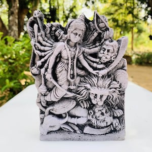 Estátua de pedra da Deusa Espiritual Sohon KAALI Deusa Durga Mahakali Deusa Hindu do tempo Kalika Adi Shakti Parashakti Estátua Hindu Ma Kali