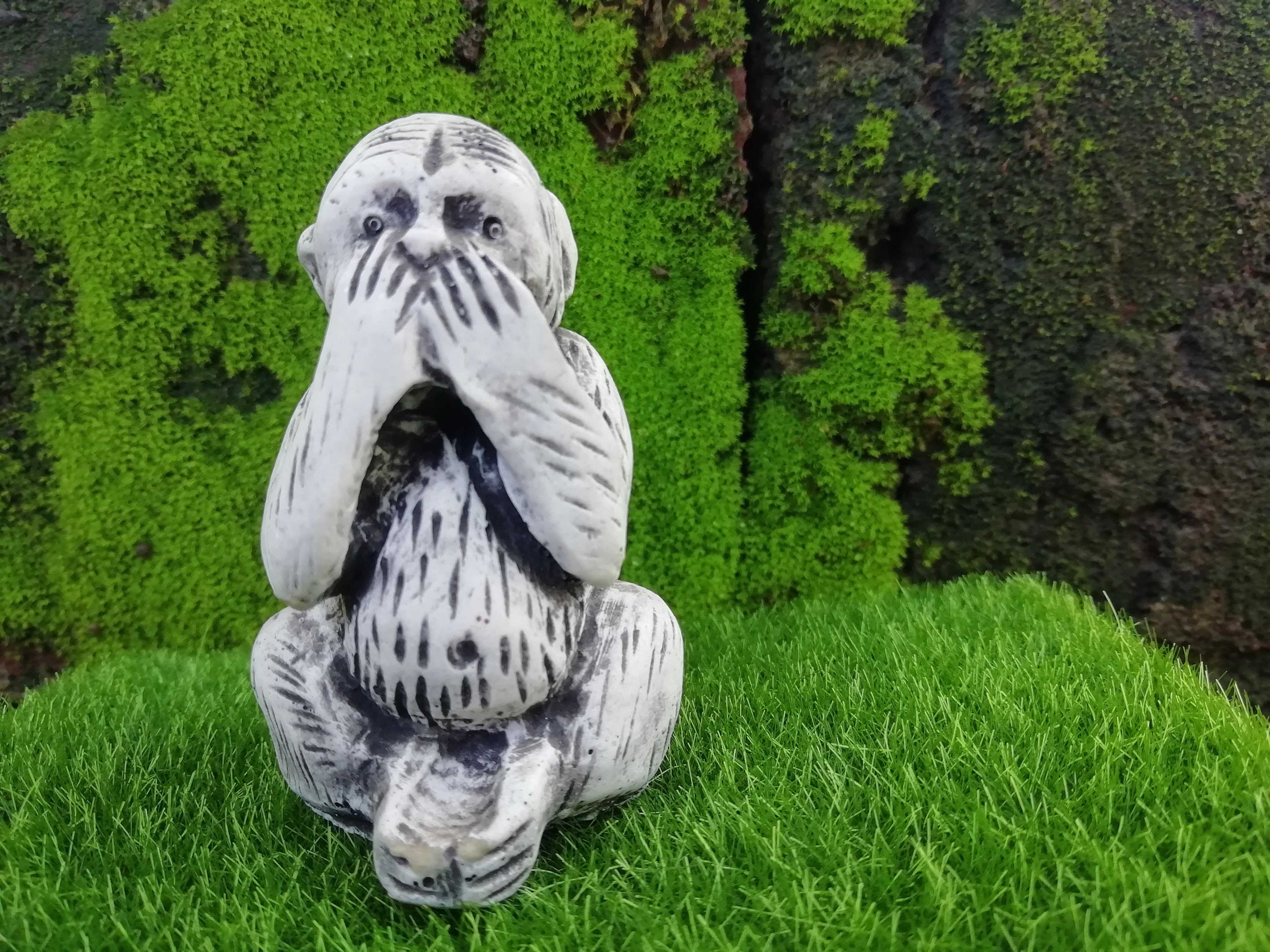 Monkey Statue for Home Decor Monkey Figurine Animal Stone Etsy UK