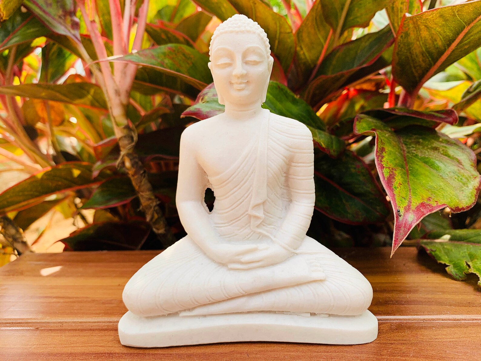 White Stone Large Buddha Statue Buddha Stone Statue Lord Etsy