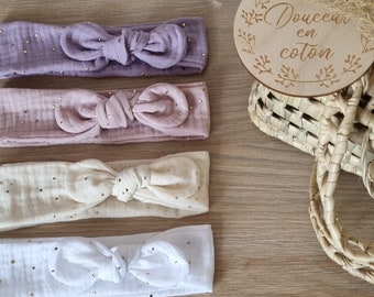 Baby headband Tie headbands Adjustable headbands Double gauze headbands Girl headbands Bow headbands Personalized headbands