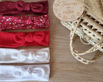 Baby headband Tie headbands Adjustable headbands Double gauze headbands Girls headbands Knotted headbands Personalized headbands