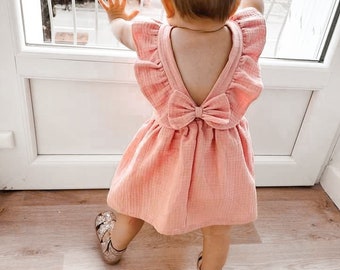 Robe bébé Robe fillette Robe 1-6 ans Robe qui tourne Robe cérémonie Robe princesse Robe sur-mesure