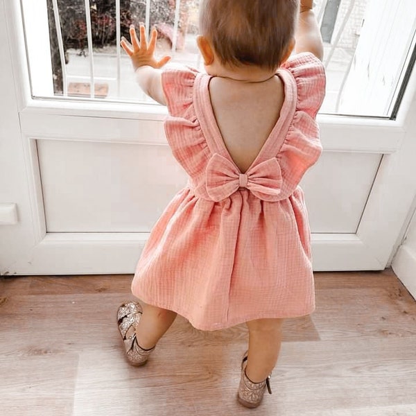 Robe bébé Robe fillette Robe 1-6 ans Robe qui tourne Robe cérémonie Robe princesse Robe sur-mesure